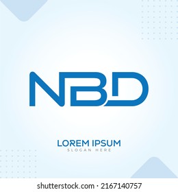 NBD BD NB DB DBN ND DN Logo Template In Modern Creative Minimal Vector Design