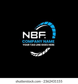 NBF Buchstaben Logo Vektordesign, NBF einfach und modern Logo. NBF luxuriöses Alphabet-Design  