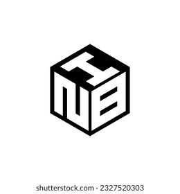 Diseño de logotipo de letras NBI en ilustración. Logo vector, diseños de caligrafía para logotipo, afiche, invitación, etc.