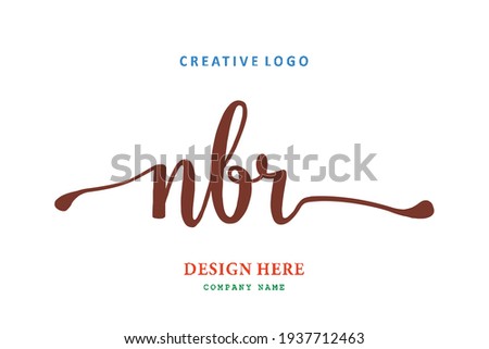 NBR lettering logo is simple, easy to understand and authoritative