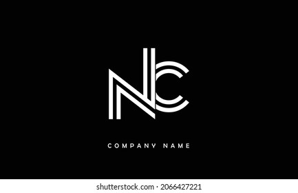 NC, CN Alphabets Letters Logo Monogram