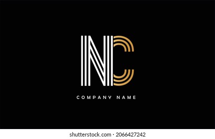 NC, CN Alphabets Letters Logo Monogram