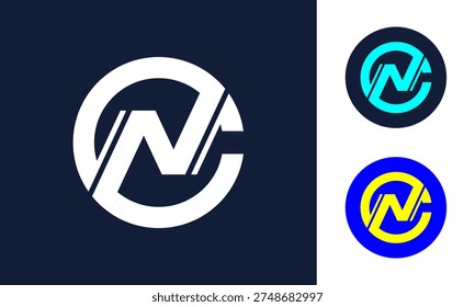 NC CN Letter Logo Monogram