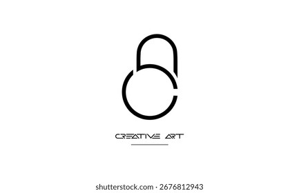 NC, CN, N, C abstract letters logo monogram
