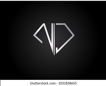 NC diamond shape silver color design