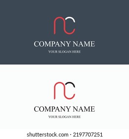 NC initial letter Logo Clothing modern minimalist urban creative Fashion brand Luxury Logo template. NC business monogram streetwear photography boutique apparel versatile Modern concept Logo.