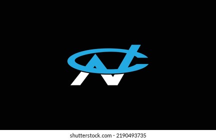  NC Letter Initial Logo Design Template Vector Illustration 
