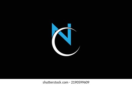  NC Letter Initial Logo Design Template Vector Illustration 