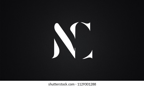 Nc Letter Logo Design Template Vector Stock Vector (Royalty Free ...