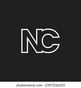 NC Letter Logo, NC Letter Monogram, N,C, Initials Letter,