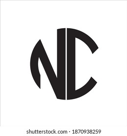 Nc Letters Logo Vector Design Stock Vector (Royalty Free) 1870938259 ...