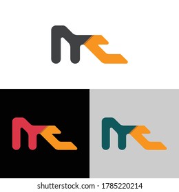 Diseño de logotipo de carta moderna NC. Adecuado para negocios, empresa de grupo de consultoría