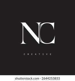 
NC Monogram Logo Minimal Elegant Letter mark for Luxury, Fashion   Creative Brands	
