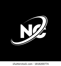 Nc N C Letter Logo Design Stock Vector (Royalty Free) 1818200774 ...