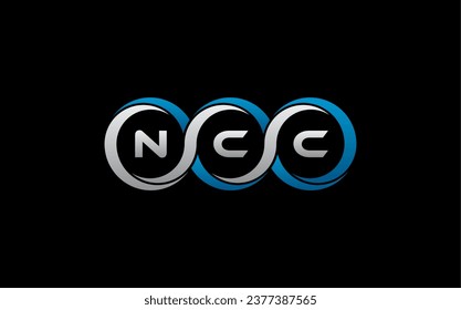 NCC Letter Initial Logo Design Template Vector Illustration