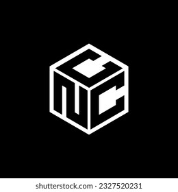 NCC letter logo design in illustration. Vector logo, calligraphy designs for logo, Poster, Invitation, etc.
