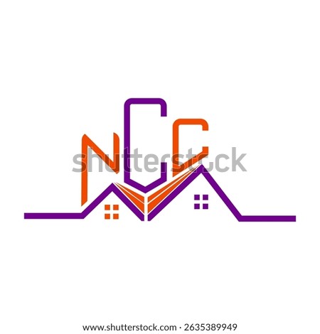 NCC Real State logo design, NCC simple and modern logo. NCC luxurious alphabet design  