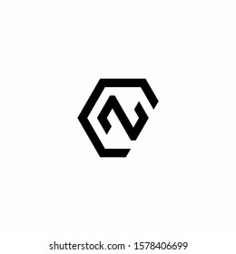 NC,CN Letter Logo Design with Creative Modern