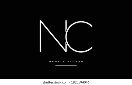 NC,CN ,N ,C  abstract Letters Logo Monogram