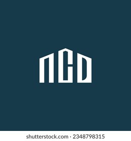 Diseño del logo de la carta de la NCD sobre fondo negro, diseño de la carta de la NCM.