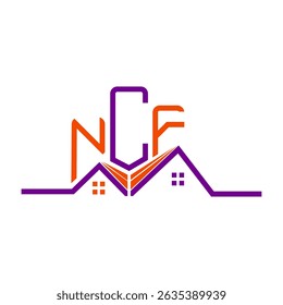 Diseño de logotipo de NCF Real State, logotipo simple y moderno de NCF. Diseño de alfabeto lujoso NCF  