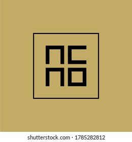 NCNO / NCN0 initial logo monogram, and can be editable