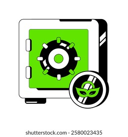 NCOG Crypto vault vector illustration