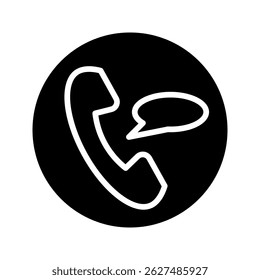  ncoming message phone icon . vector illustration, pictogram isolated on white background. color editable
