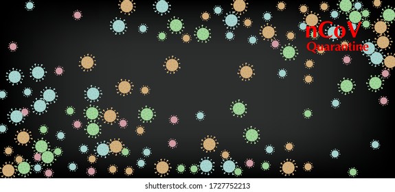 nCoV Quarantine Vector Banner. Business Information During Coronavirus Quarantine. Virus Protection Flat Corona Web Page. nCoV Quarantine Vector Banner. Flat Cartoon Coronavirus Medical Design.
