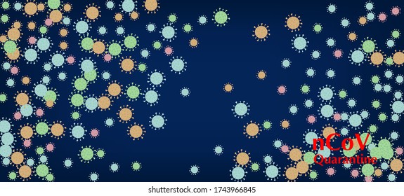 nCoV Quarantine Vector Banner. Business Information During Coronavirus Quarantine. Flat Cartoon Coronavirus Medical Design. nCoV Quarantine Vector Banner. Virus Protection Flat Corona Web Page.