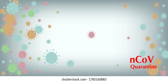 nCoV Quarantine Vector Banner. Business Information During Coronavirus Quarantine. Virus Protection Flat Corona Web Page. nCoV Quarantine Vector Banner. Flat Cartoon Coronavirus Medical Poster.