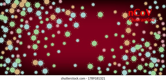 nCoV Quarantine Vector Banner. Business Information During Coronavirus Quarantine. Flat Cartoon Coronavirus Medical Poster. nCoV Quarantine Vector Banner. Virus Protection Flat Corona Web Page.