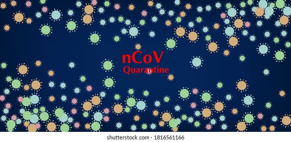 nCoV Quarantine Vector Banner. Business Information During Coronavirus Quarantine. Virus Protection Flat Corona Web Page. nCoV Quarantine Vector Banner. Flat Cartoon Coronavirus Medical Poster.