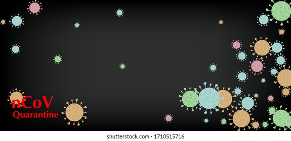 nCoV Quarantine Vector Banner. Flat Cartoon Coronavirus Medical Poster. Virus Protection Flat Corona Web Page. nCoV Quarantine Vector Banner. Business Information During Coronavirus Quarantine.