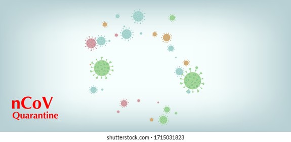 nCoV Quarantine Vector Banner. Flat Cartoon Coronavirus Medical Poster. Business Information During Coronavirus Quarantine. nCoV Quarantine Vector Banner. Virus Protection Flat Corona Web Page.