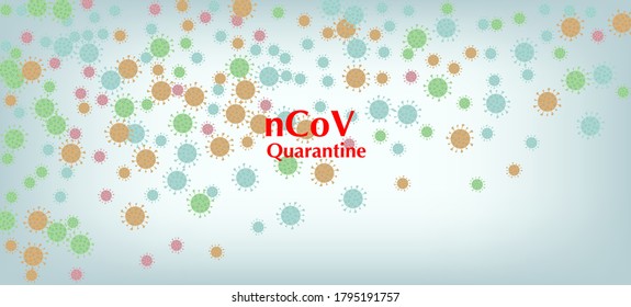 nCoV Quarantine Vector Banner. Virus Protection Flat Corona Web Page. Flat Cartoon Coronavirus Medical Design. nCoV Quarantine Vector Banner. Business Information During Coronavirus Quarantine.