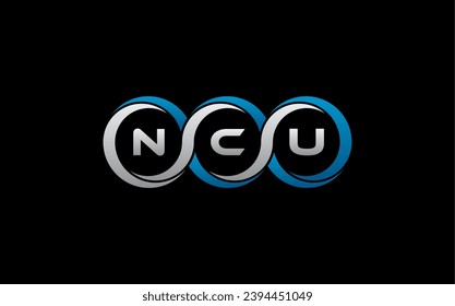 Ilustración de vectores de plantilla de diseño de logotipo inicial de la carta de la NCU	
