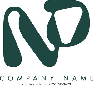 ND creative modern abstract letter logo vector design. Usable for your company or business and brand identity.