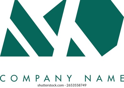 Diseño de Vector de logotipo de letra abstracta moderna creativa ND. Utilizable para su empresa o negocio e identidad de marca.