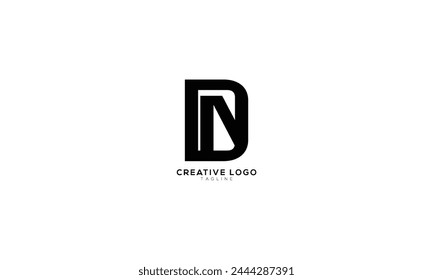 ND DN Abstract initial monogram letter alphabet logo design