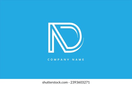 ND, DN Abstract Letters Logo MonograM