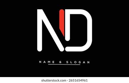 ND, DN Abstract Letters Logo Monogram
