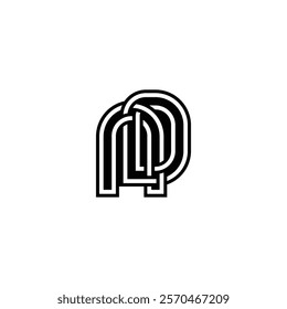 ND DN Letter Logo Design with a Minimalist Flair