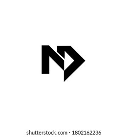 ND DN logo design template element