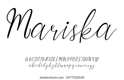 nd drawn vector alphabet. Modern monoline signature script font. Elegant Signature Font. Best Alphabet Beautiful Calligraphy Signature Font