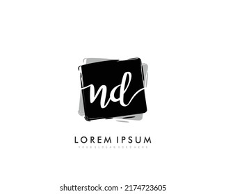 ND Initial beauty monogram logo vector