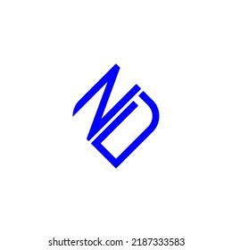 ND letter logo creative design with vector graphic