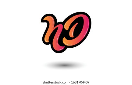 Vector de plantillas de diseño del logotipo ND
