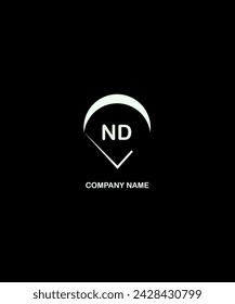 ND Letter Logo Design. Unique Attractive Creative Modern Initial ND Initial Based Letter Icon Logo