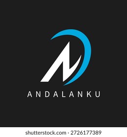 Diseño de Vector de icono de logotipo ND o AND letter para la marca comercial 